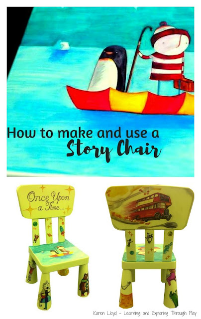 Fun Literacy Ideas for Kids - Story Chairs - Learning and Exploring Through Play