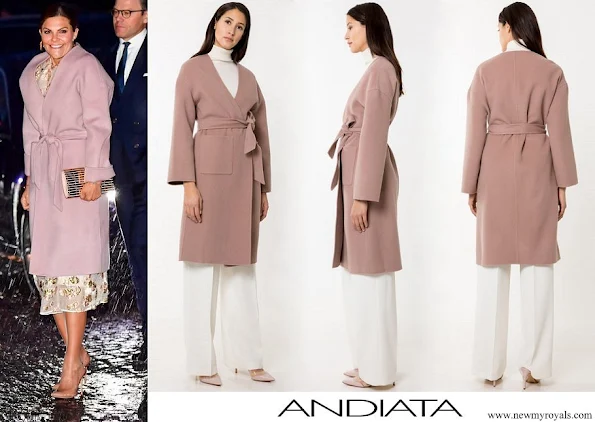 Crown Princess Victoria wore Andiata Odnala wool jacket Pink