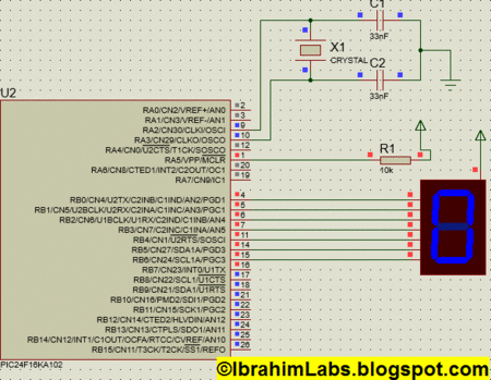 Proteus Simulation Common Anode
