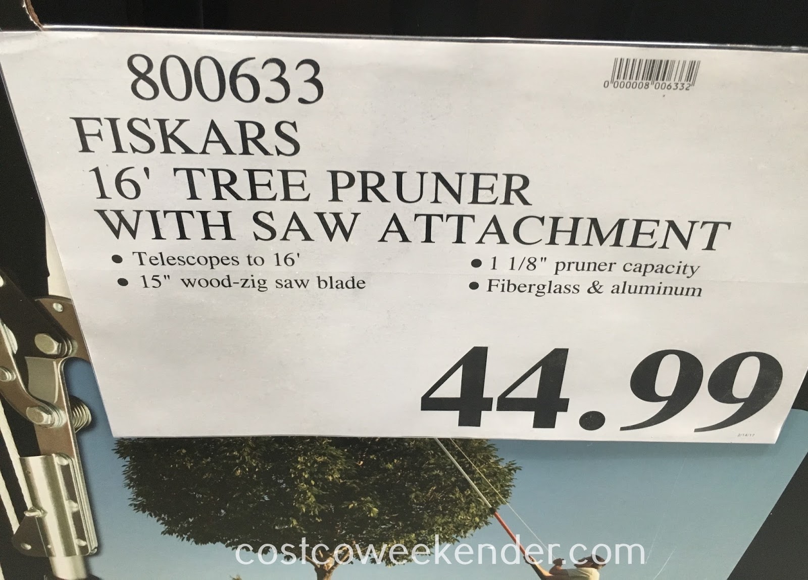 Fiskars Telescoping Tree Pruner 16 Costco