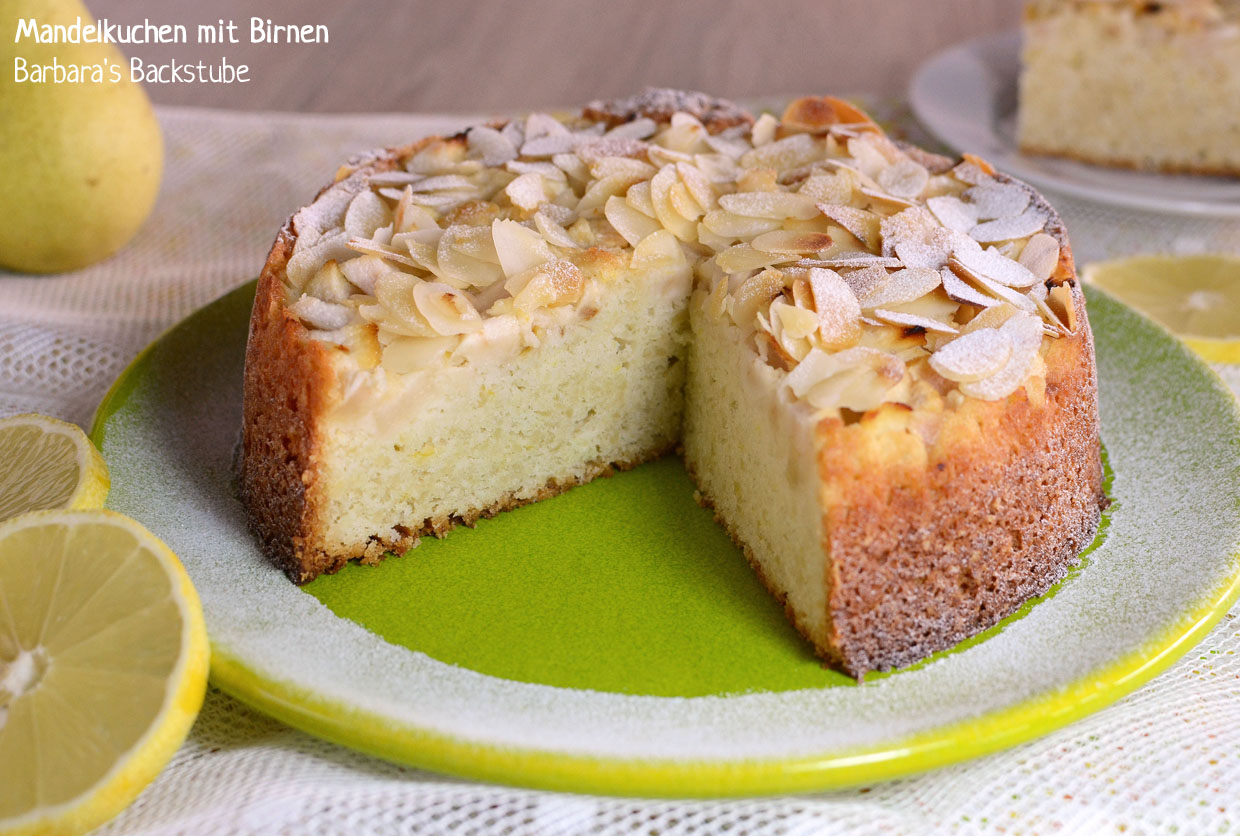 Barbara's Backstube: Mandelkuchen mit Birnen Barbara's Backstube: Mandelkuchen mit Birnen