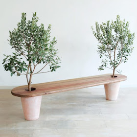 Mil ideas para la casa y el jardin ♥: Singular banca con arboles
