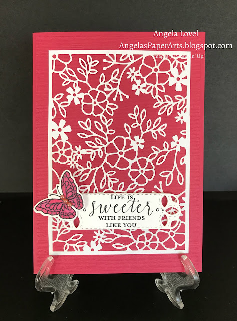 Stampin' Up! Delightfully Detailed card by Angela Lovel, Angela's PaperArts