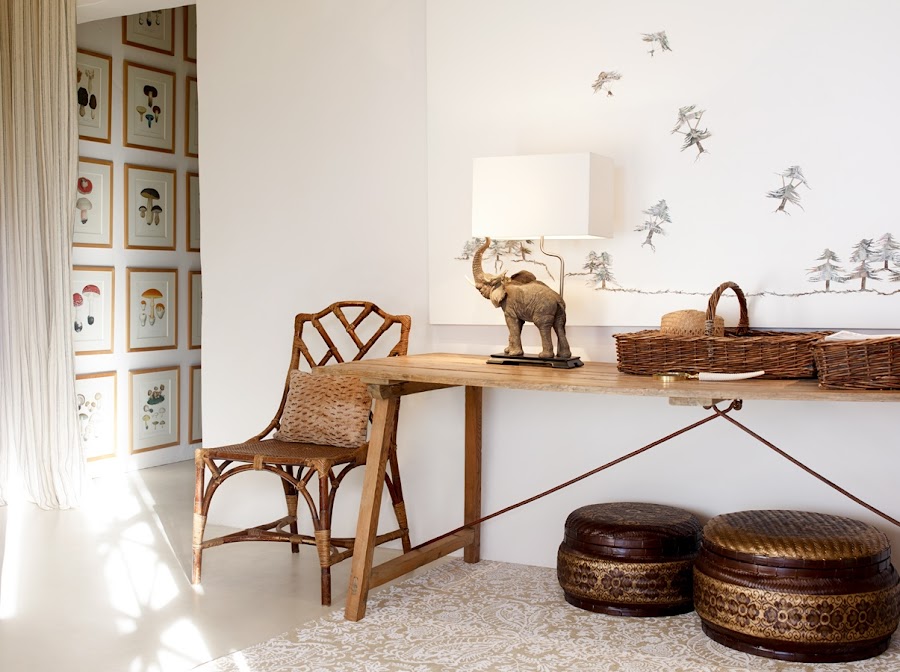 salón ecléctico exótico