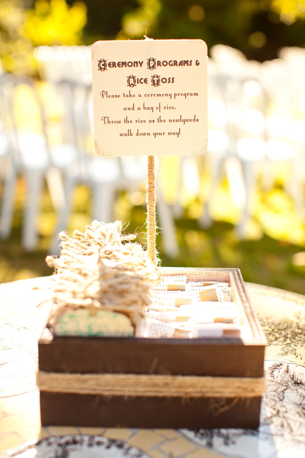 The Cucumber Bride Blog Luggage Tag Ceremony Programs