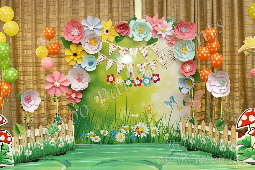 tattooparty floral garden theme party تم تولد گل