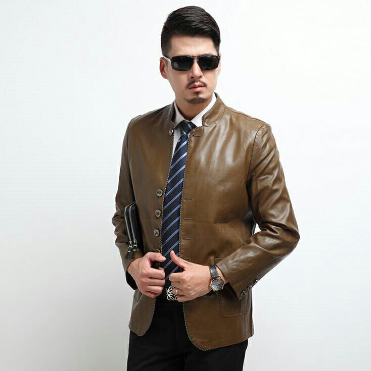 MONGGO..DI JUAL jaket kulit pria keren elegan terbaru