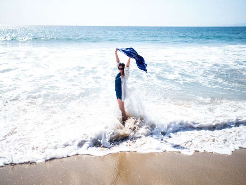 How I Wear - A Denim Playsuit For Beach Antics | Mademoiselle Robot