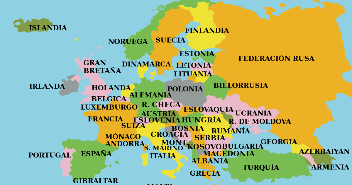 Paises que pertenecen al continente de Europa