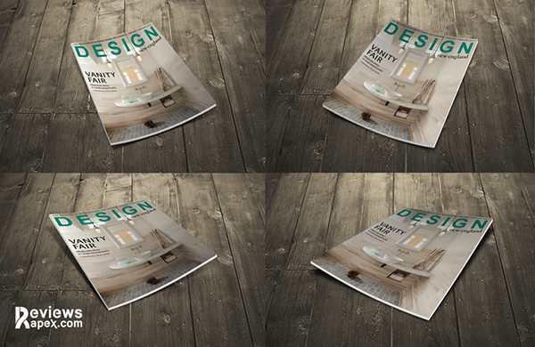 Download Gratis Mockup Majalah, Brosur, Buku, Cover - Magazine Cover Mockup