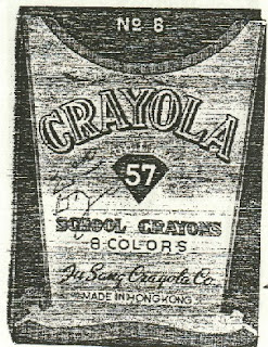 Rare 1960's Binney & Smith CRAYOLA CRAYONS No 33 BULK 1 Dozen