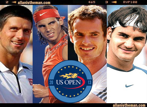2013 US Open Draw: Nadal vs Federer in QF; Djokovic vs Murray in SF