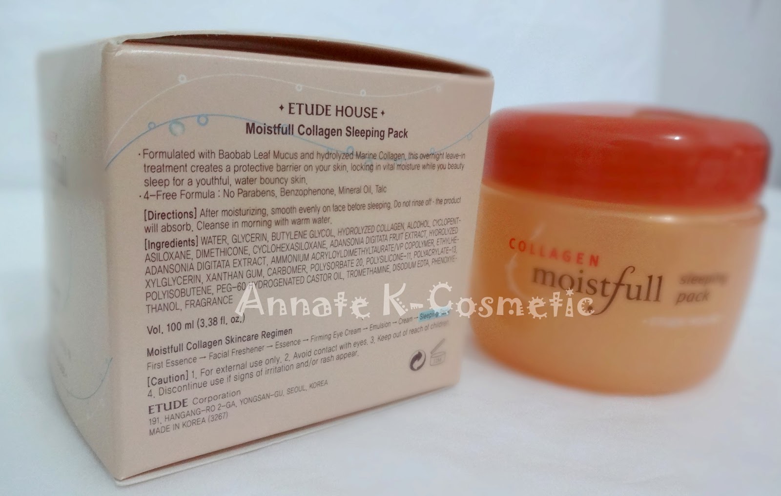 to Annate's blog Etude House Moistfull Collagen Sleeping Pack Review