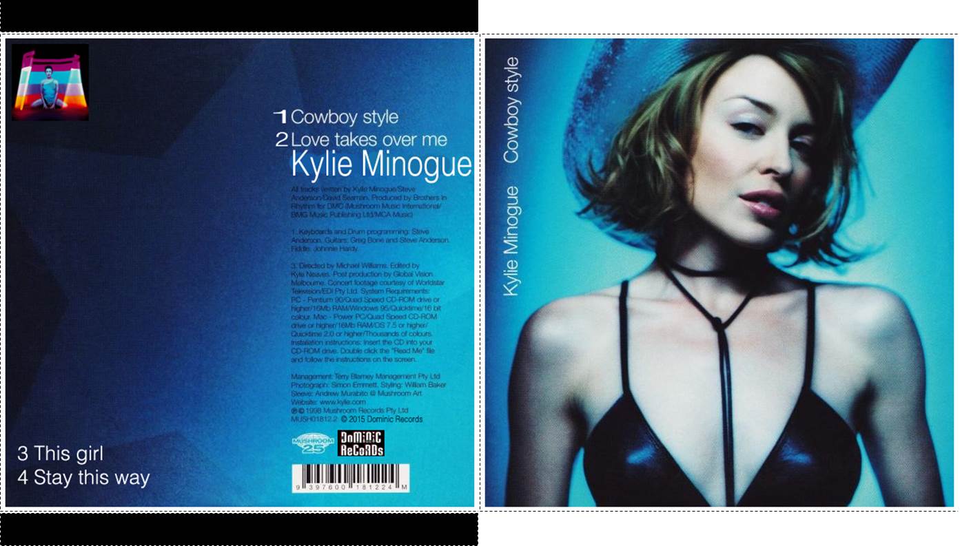 MUSICOLLECTION KYLIE MINOGUE Cowboy Style CDSINGLE 1998 2015
