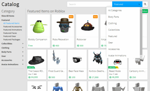 Catalog - Roblox