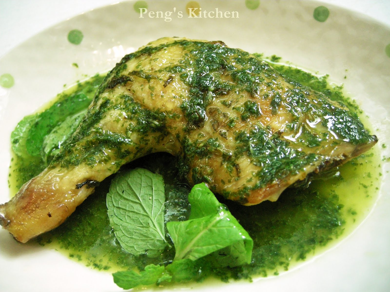 Peng's Kitchen Roasted Mint Chicken