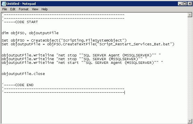 sharing: How To Start or Stop Services SQL Server Agent