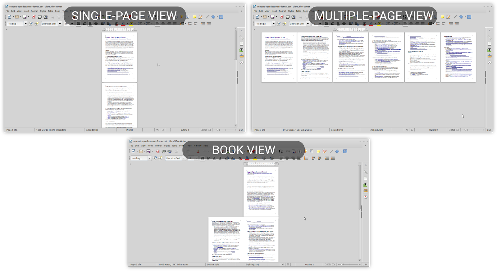 Libreoffice Writer Views And Document Navigation