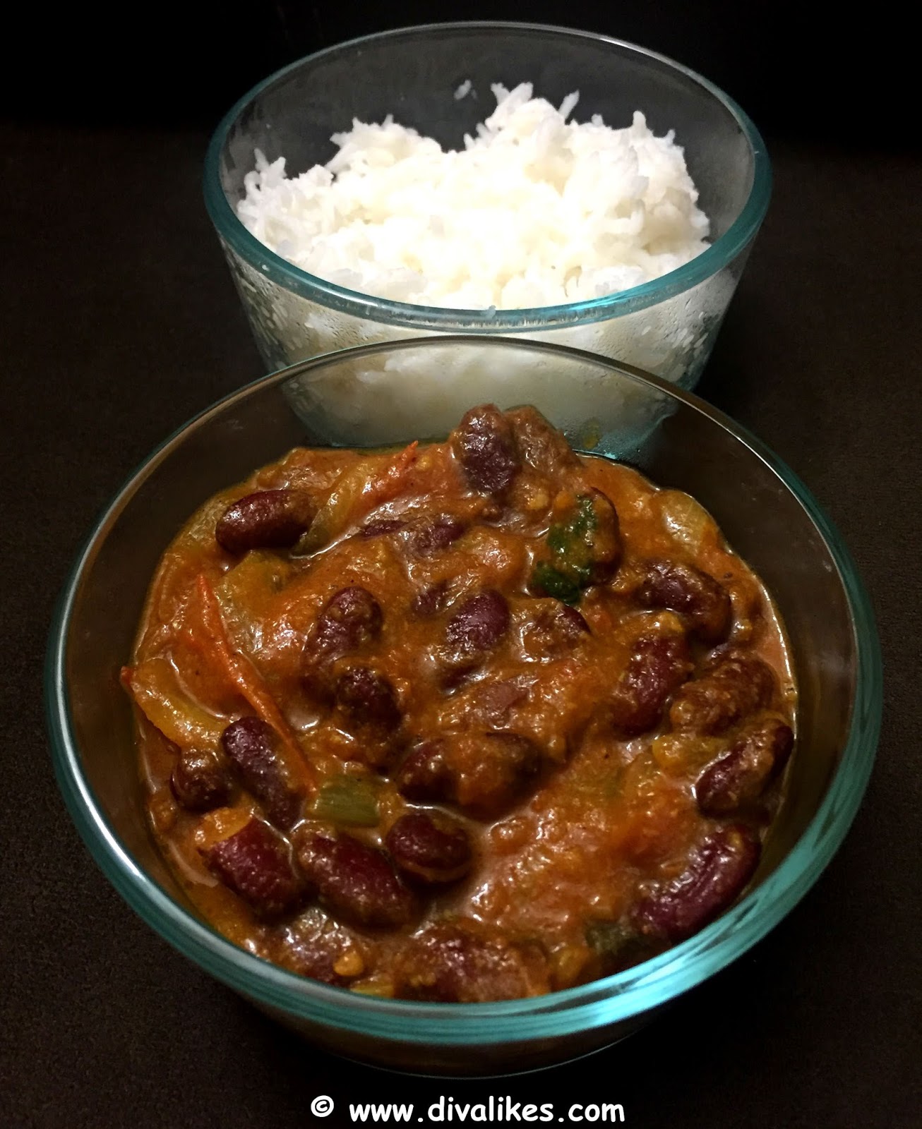 Kidney Beans Curry With Steamed Rice Using S&W Beans Diva Likes