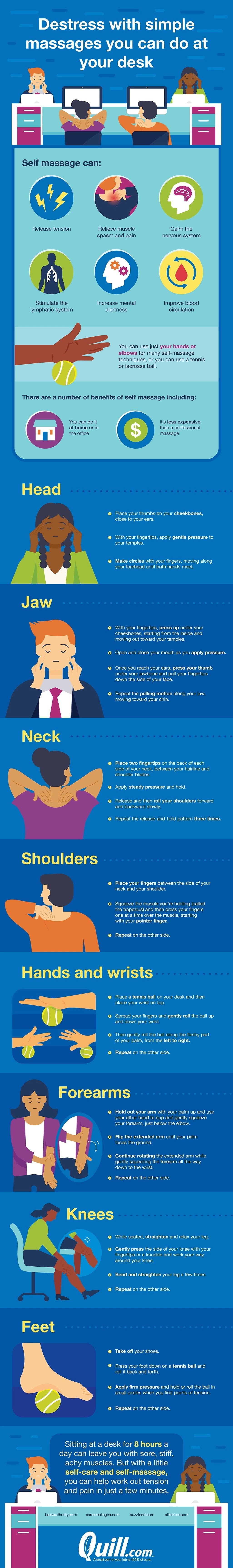Destress with Simple Massages You Can Do at Your Desk