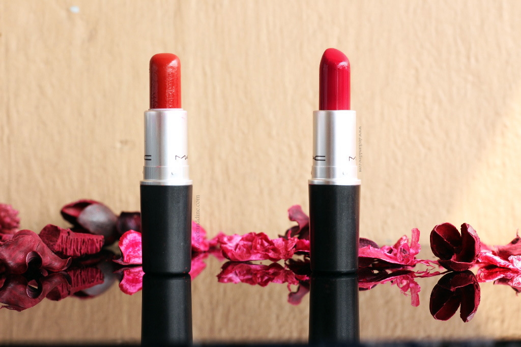 OF WAR: MAC Cosmetics Ruby Woo vs Cosmetics Russian Red Deck and Dine