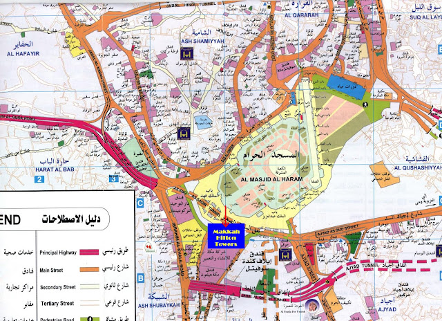 Mapa de Meca – Arábia Saudita