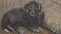 lab moving forward painting