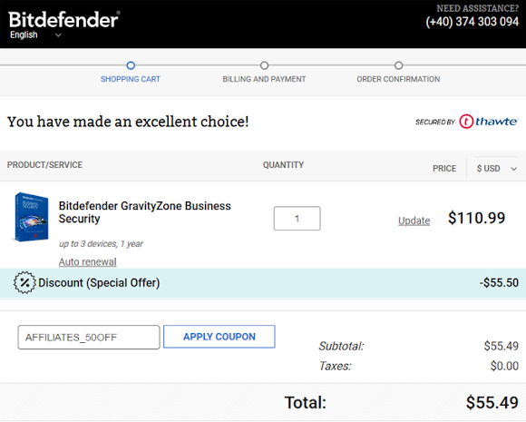 Bitdefender GravityZone Business Security Coupon Special Discount