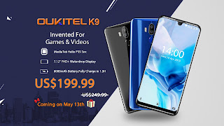 OUKITEL تطرح هاتفها العالمي k9 للبيع بسعر 199.99$ بشاشة بحجم 7.12 اينتش OUKITEL%2BK9%2Bcome%2Bsoon%2Bon%2BMay%2B13th