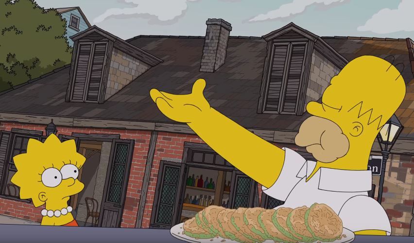 Homer Simpson Eats His Way Through New Orleans!