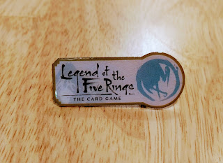 Crane clan pin badge