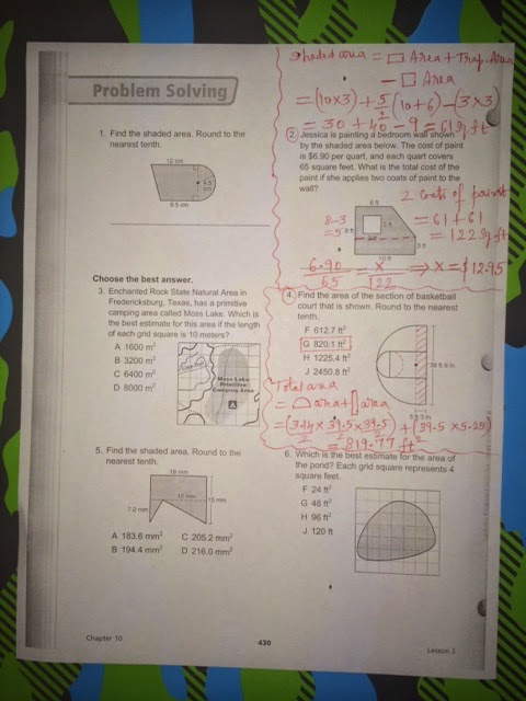 MR.ANUMAPURAM'S MATH PAGE: HOMEWORK HELP- 10.3- AREAS OF COMPOSITE FIGURES