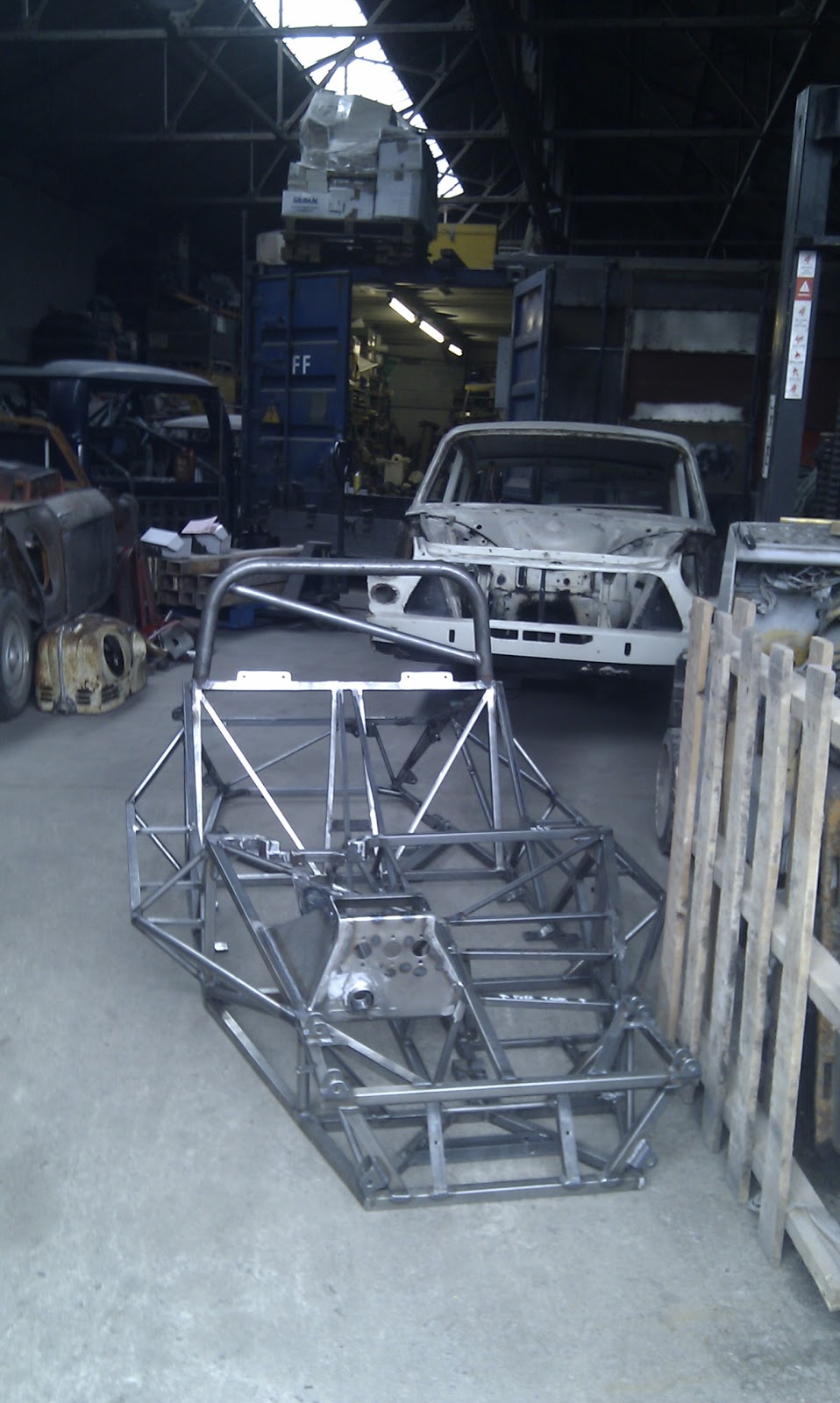 Sylva J15 Build Blog Chassis welded and ready for painting