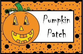 Pumpkin Food Label Tent Cards Printable Template Cutouts-Fall Birthday Party-Pumpkin Patch, Pumpkin Drinks, Pretzel Pumpkins, Pumpkin Crunch by The Iced Sugar Cookie