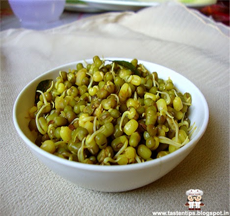 Taste n Tips: Moong Sprouts Stir Fry