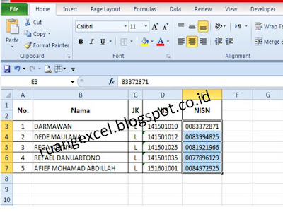 Cara Menampilkan Angka Nol Di Awal Nomor Microsoft Excel