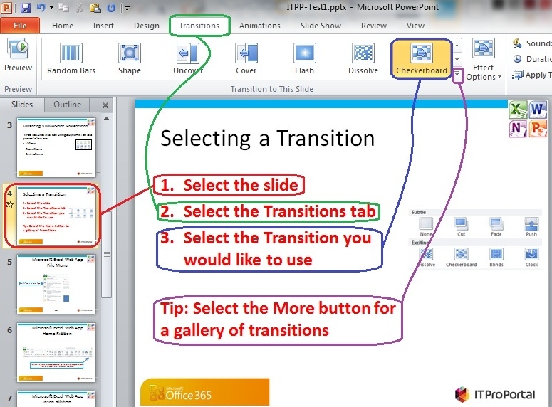 Powerpoint Transition Tips Mr. Welch's Classroom Blog: PowerPoint Basics