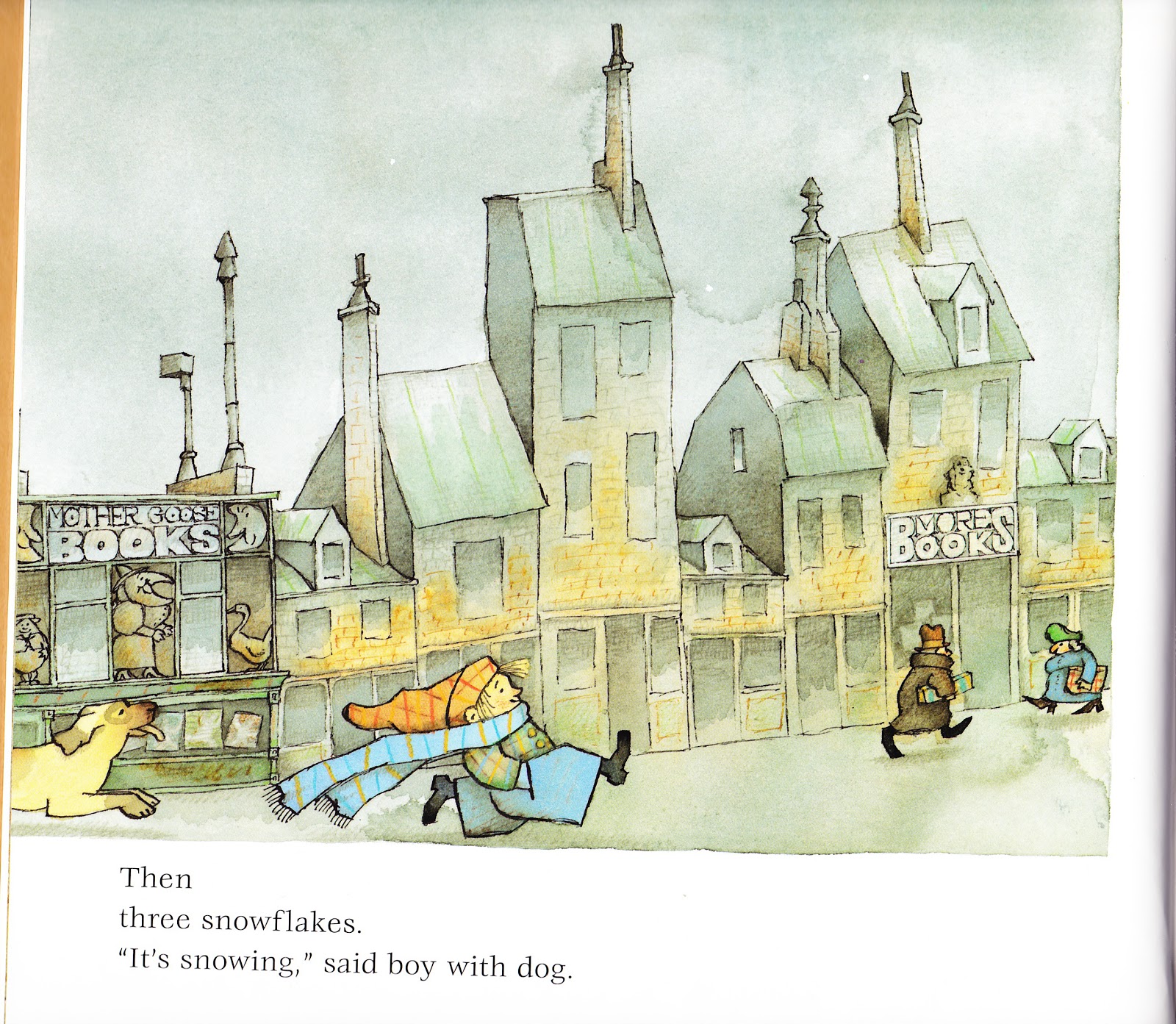 the marlowe bookshelf Snow by Uri Shulevitz