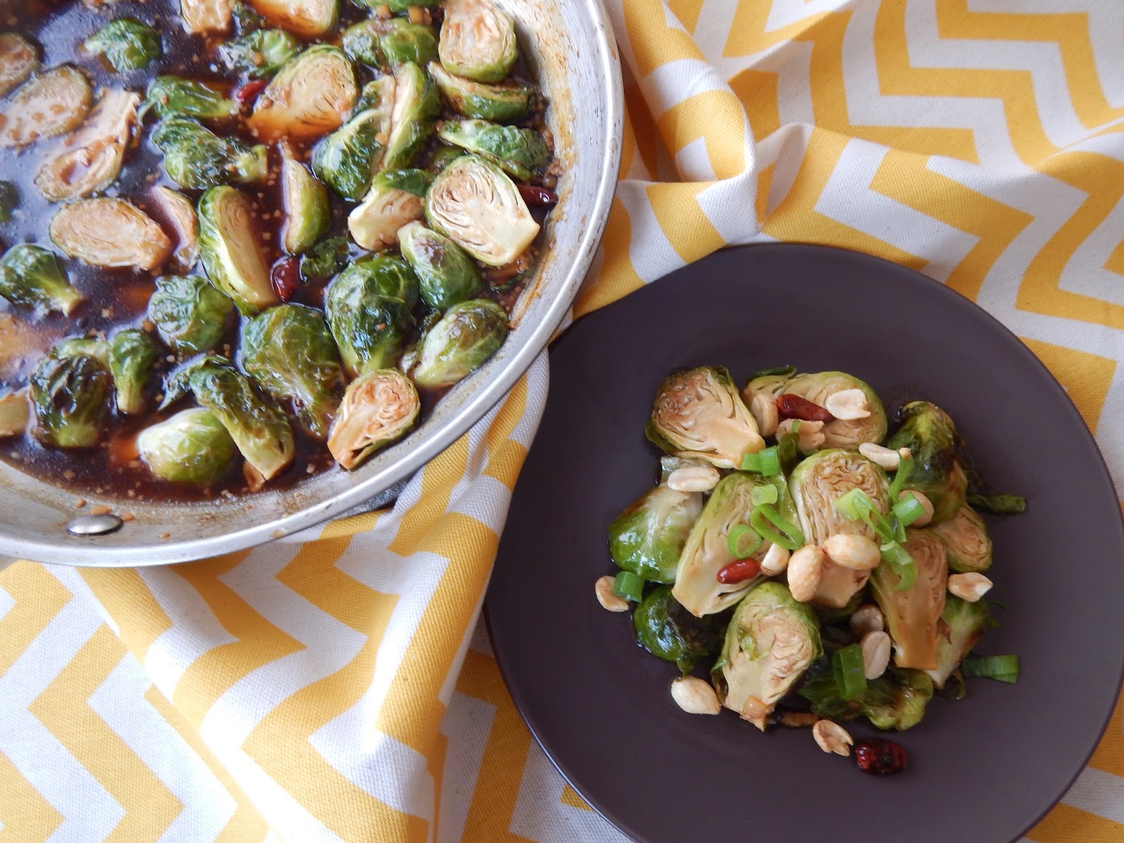 The Nerdy Chef Kung Pao Brussels Sprouts