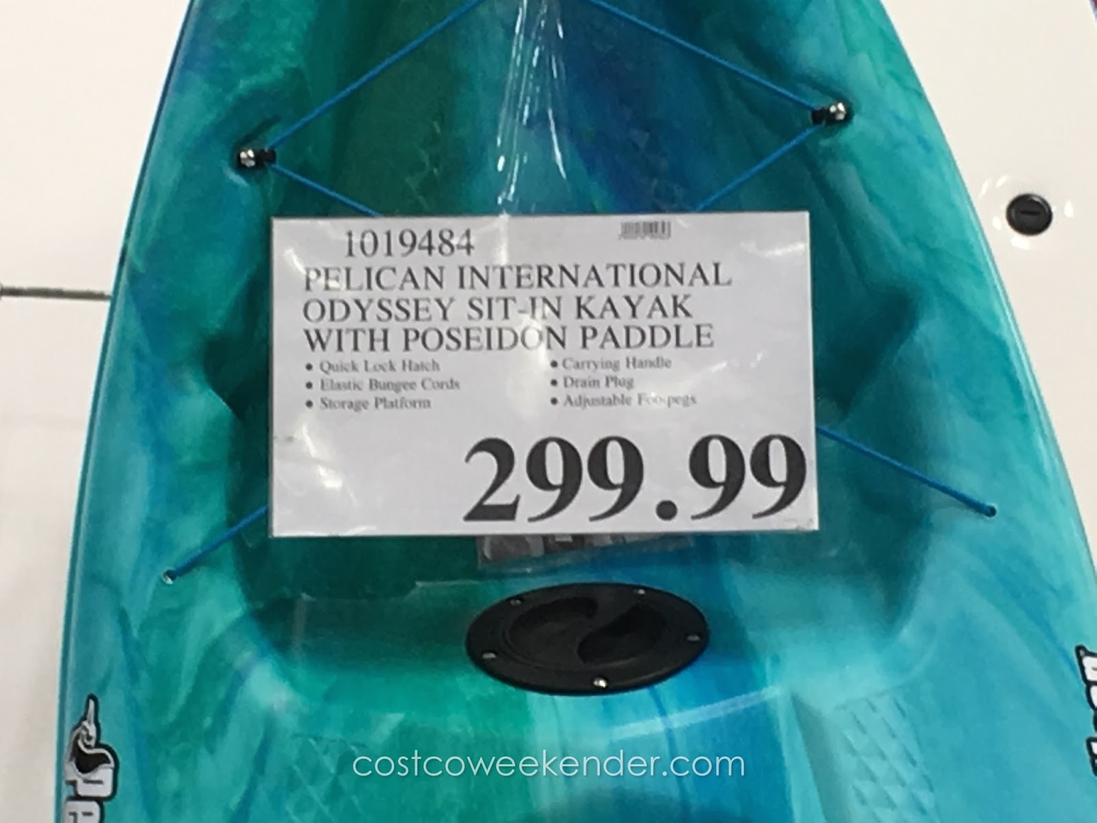 Pelican International Odyssey 100x Sitin Kayak Costco Weekender