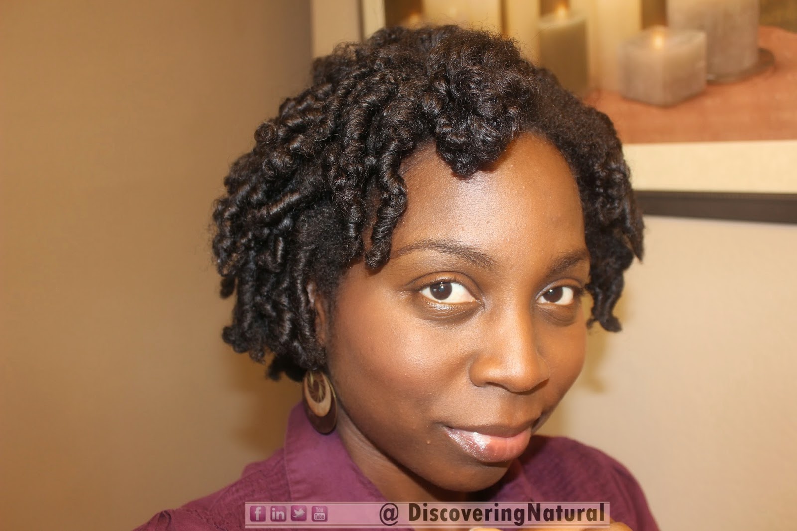 Flexirods on Natural Hair - Day 2