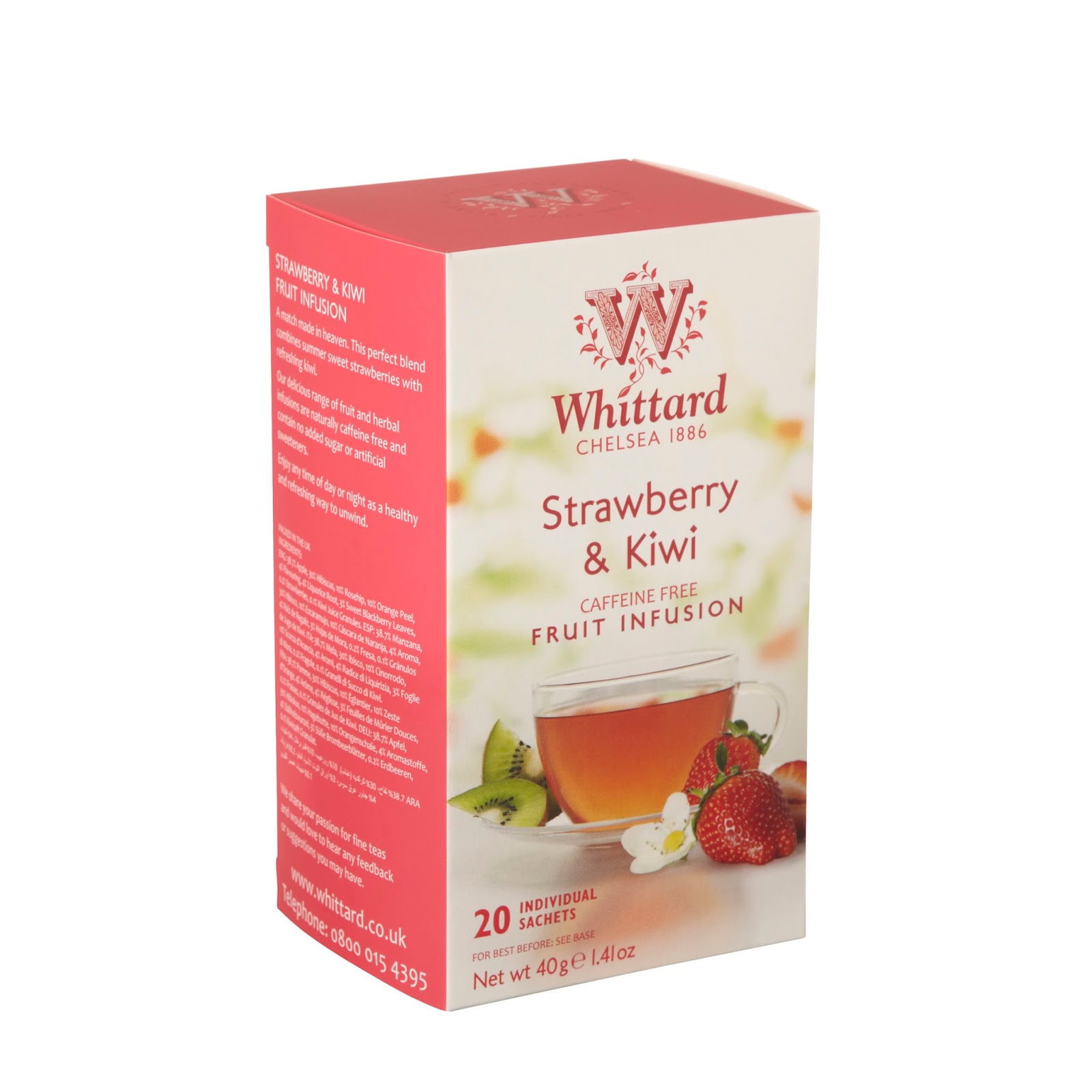 Keen Tea Thyme Strawberry and Kiwi Fruit Infusion by Whittard of Chelsea