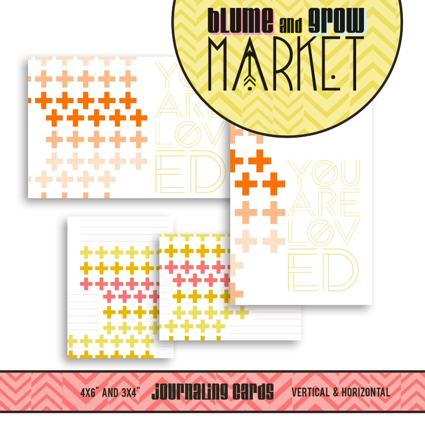 blume and grow: {two girls and a kit} free journaling cards