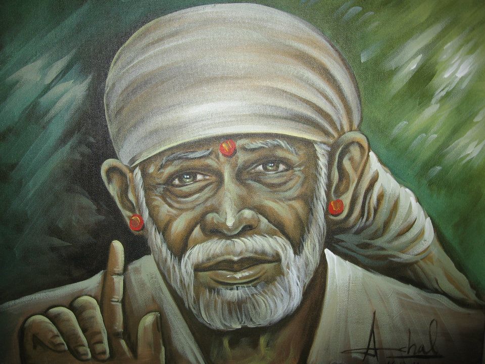 Incredible Shirdi Sai Baba Oil Paintings.