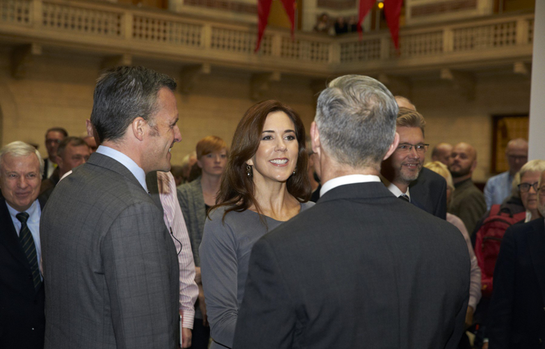 Crown Princess Mary attended the opening of an exhibit celebrating the 25th anniversary of registered partnerships for same-sex couples 