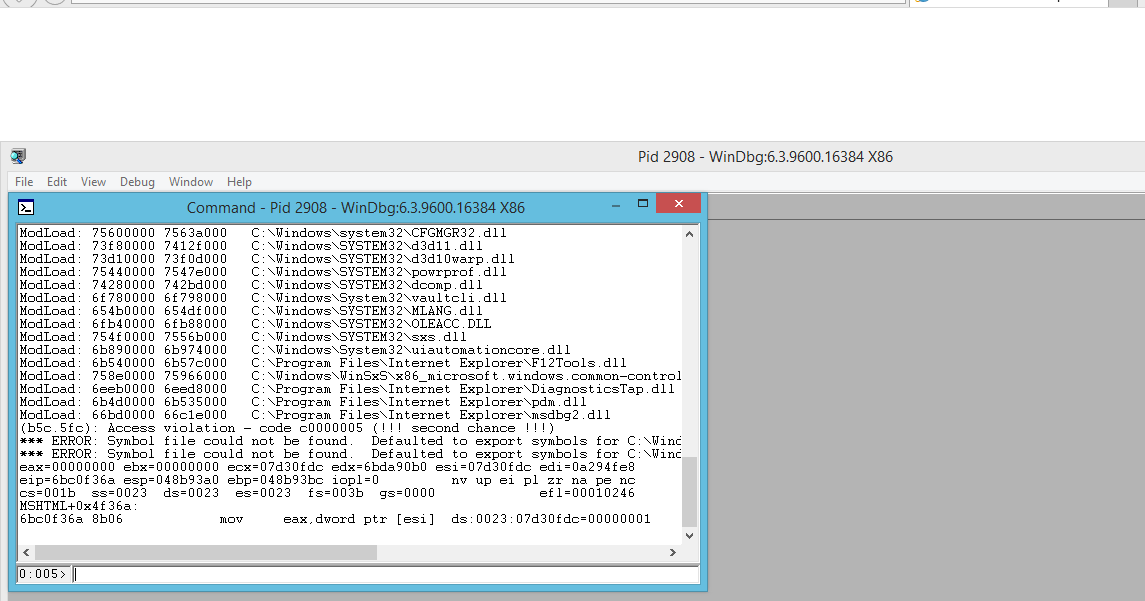 h0wl's blog Microsoft Explorer 11 (11.0.9600.17107) MSHTML!CStr_Free Crash