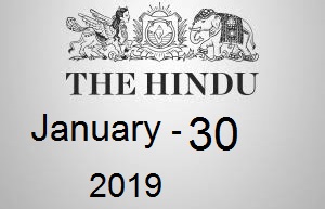 The Hindu Newspaper Today 30 January 2019 Download PDF