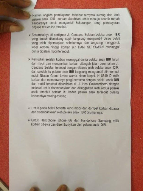 Bahaya Hedonisme Diduga Jadi Penyebab Anak SMK Nekat Bunuh Sopir Taksi Online Bahaya Hedonisme Diduga Jadi Penyebab Anak SMK Nekat Bunuh Sopir Taksi Online