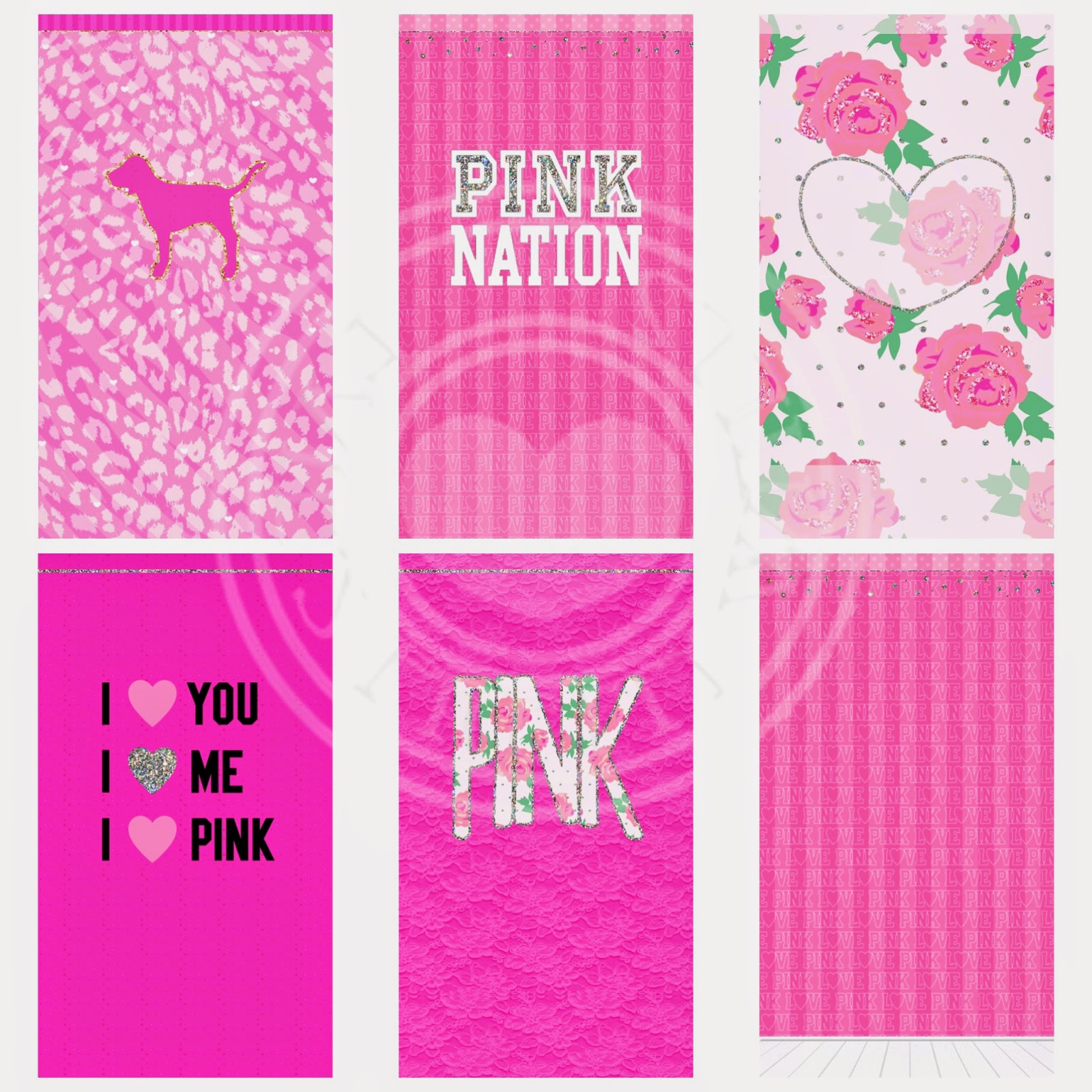 Pretty Walls PINK NATION 15 PIECE WALLPAPER SET