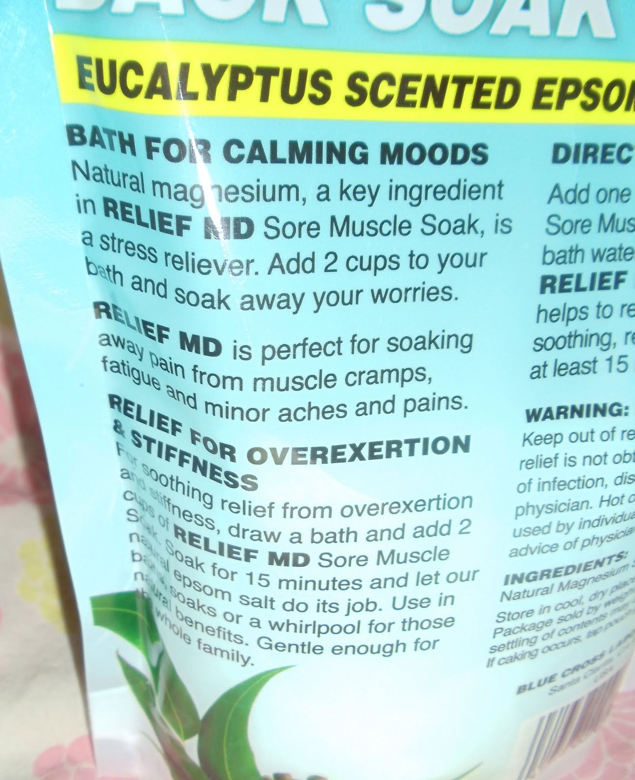 Modest Allure Relief MD Eucalyptus Epsom Salt Bath